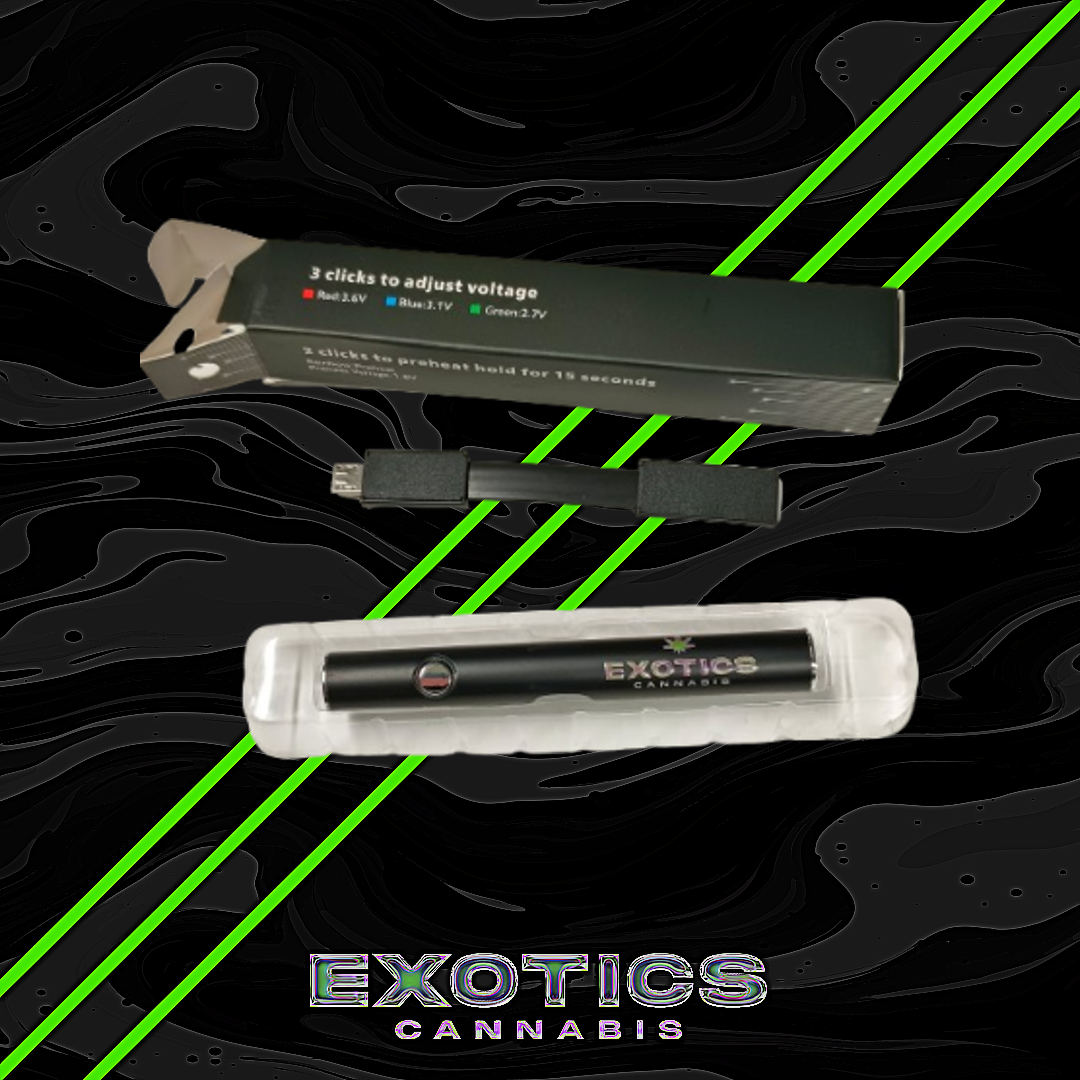 Photograph of Product: Exotics Cannabis Brand Battery w/ Charging Cable