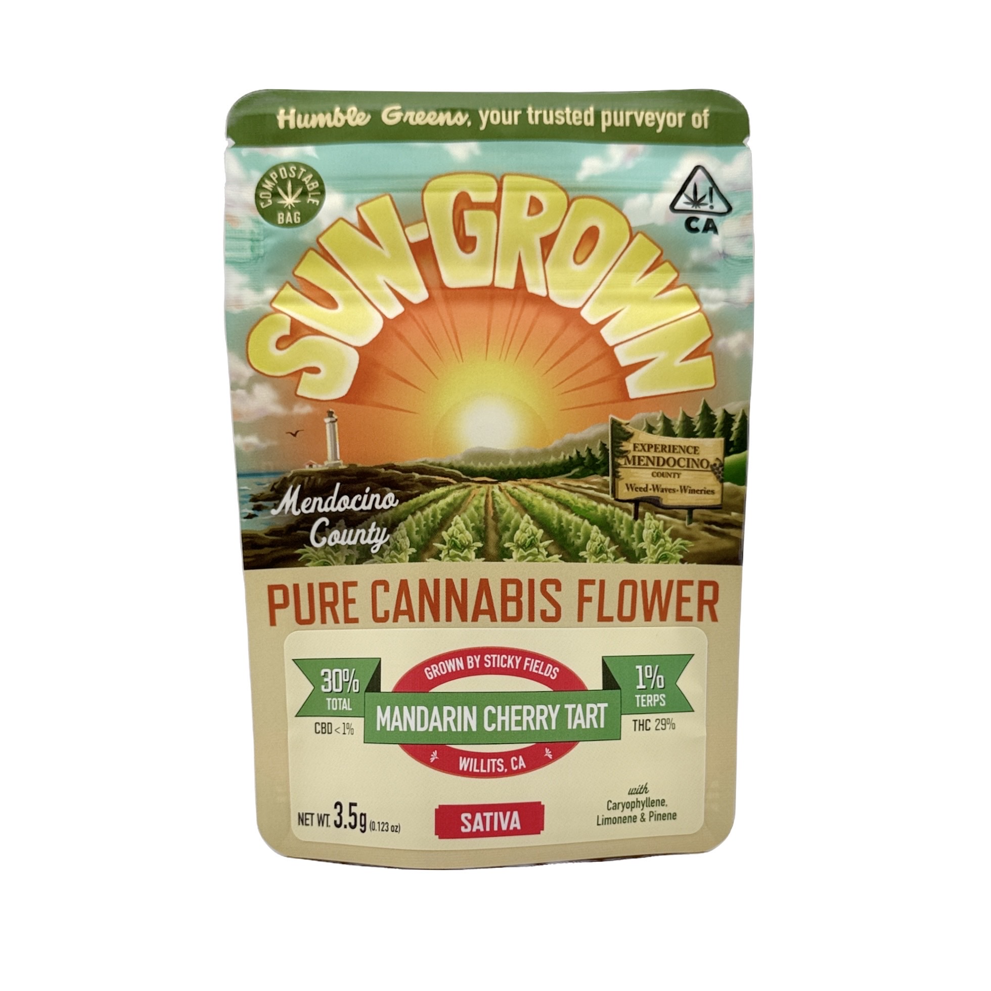 Photograph of product: MANDARIN CHERRY TART EIGHTH