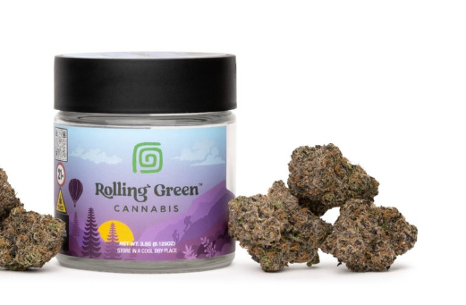 Photograph of Product: King Gelato Indica Dominant | Rolling Green - 3.5g