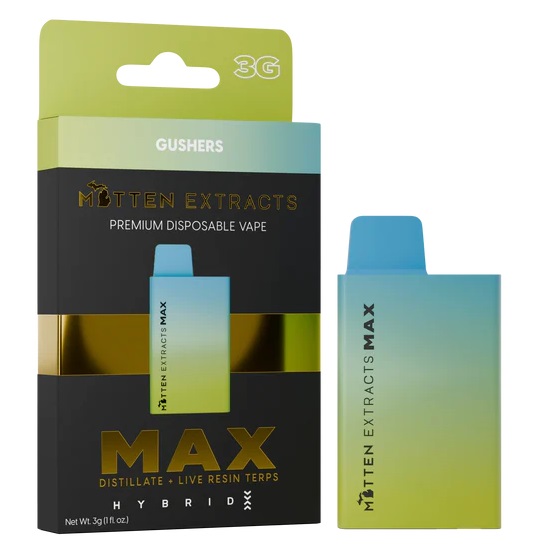 Photograph of product: Mitten Extracts 3g Max Disposable - Gushers