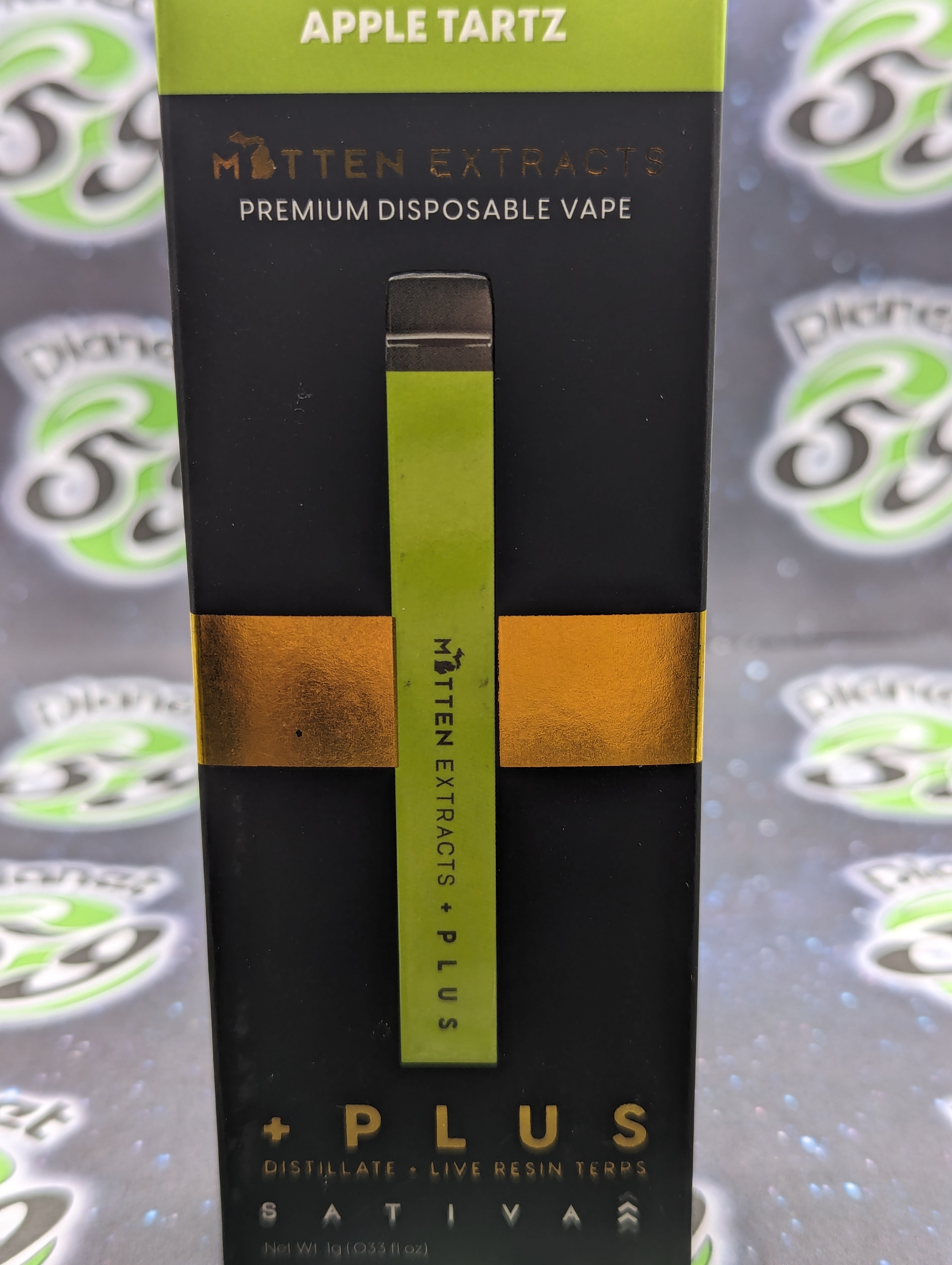 Photograph of product: Mitten Extracts | Apple Tartz | 1g Disposable