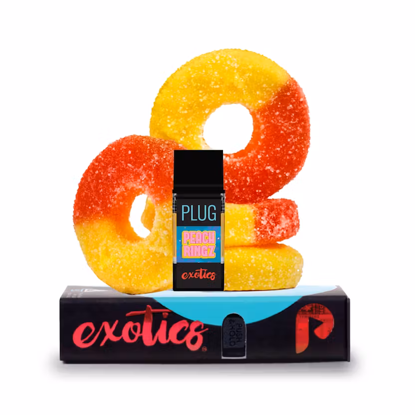 Photograph of product: PlugPlay - Exotics - Peach Ringz - Pod