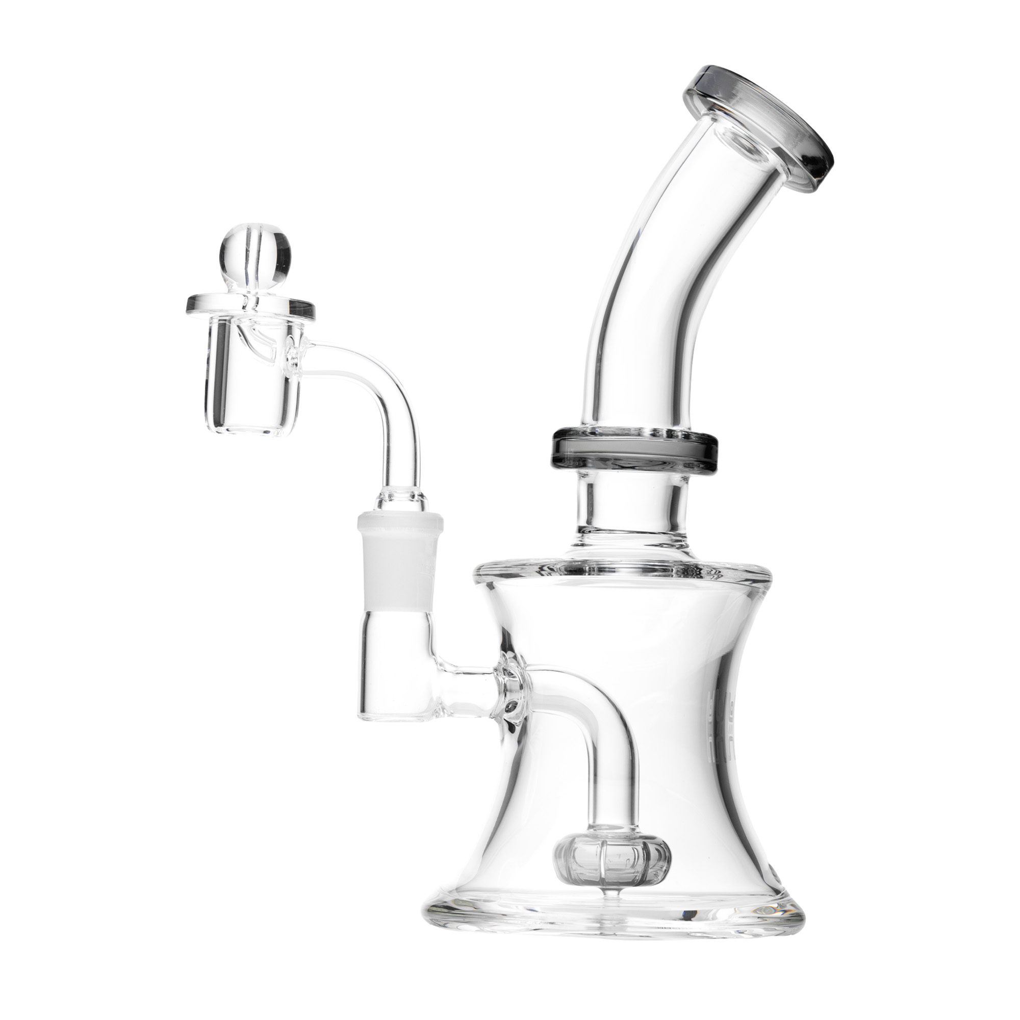 Photograph of product: 8" Oil Can Dab Rig | Clear/Smoke