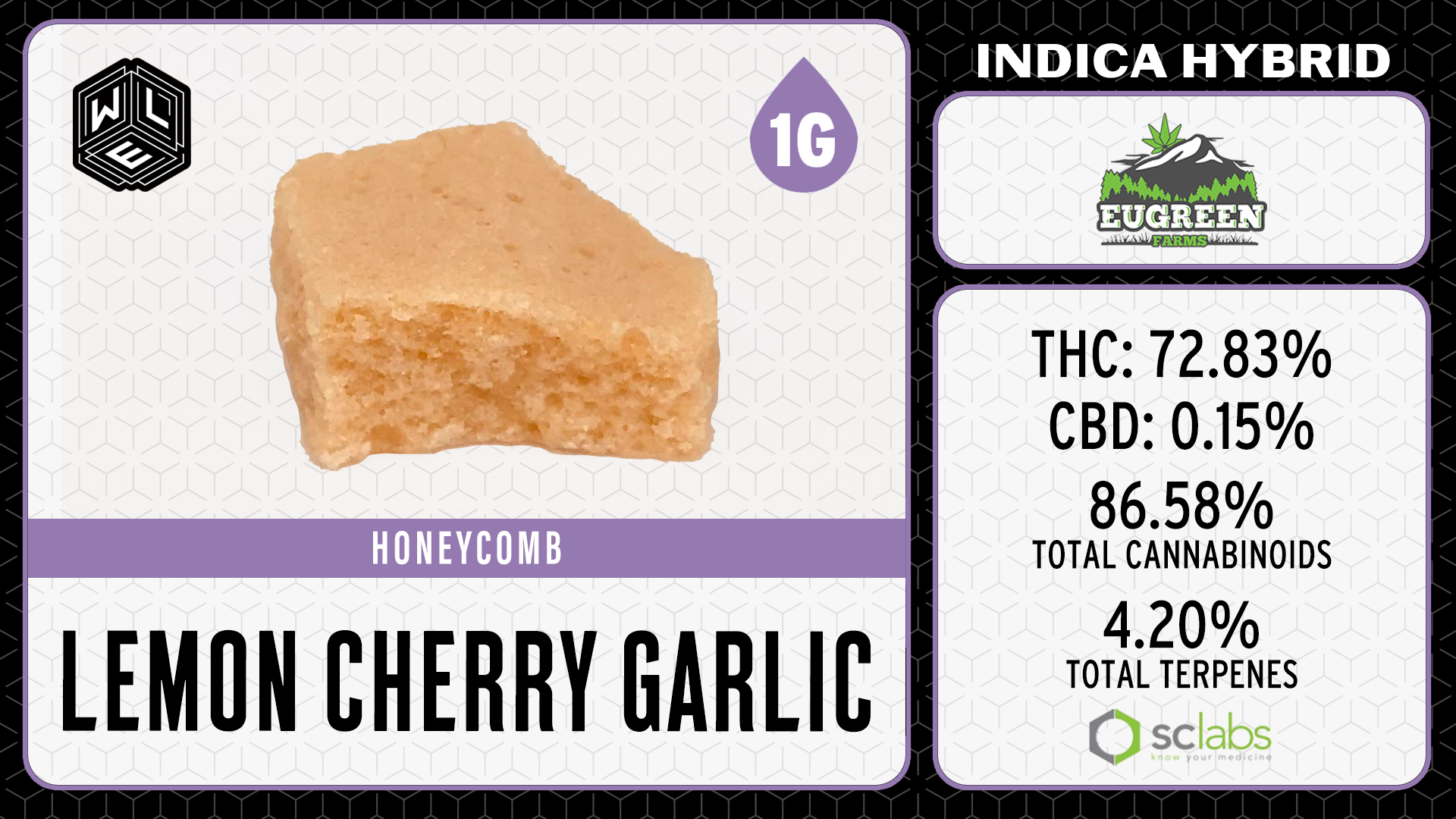 Photograph of product: White Label: Lemon Cherry Garlic Honeycomb