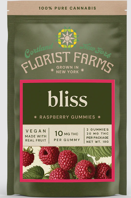 Photograph of product: Bliss Raspberry - Gummies - 2 Pack