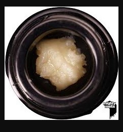 Photograph of product: Mighty Melts | 1g Cold Cure Live Rosin | Grape Chunks (H)