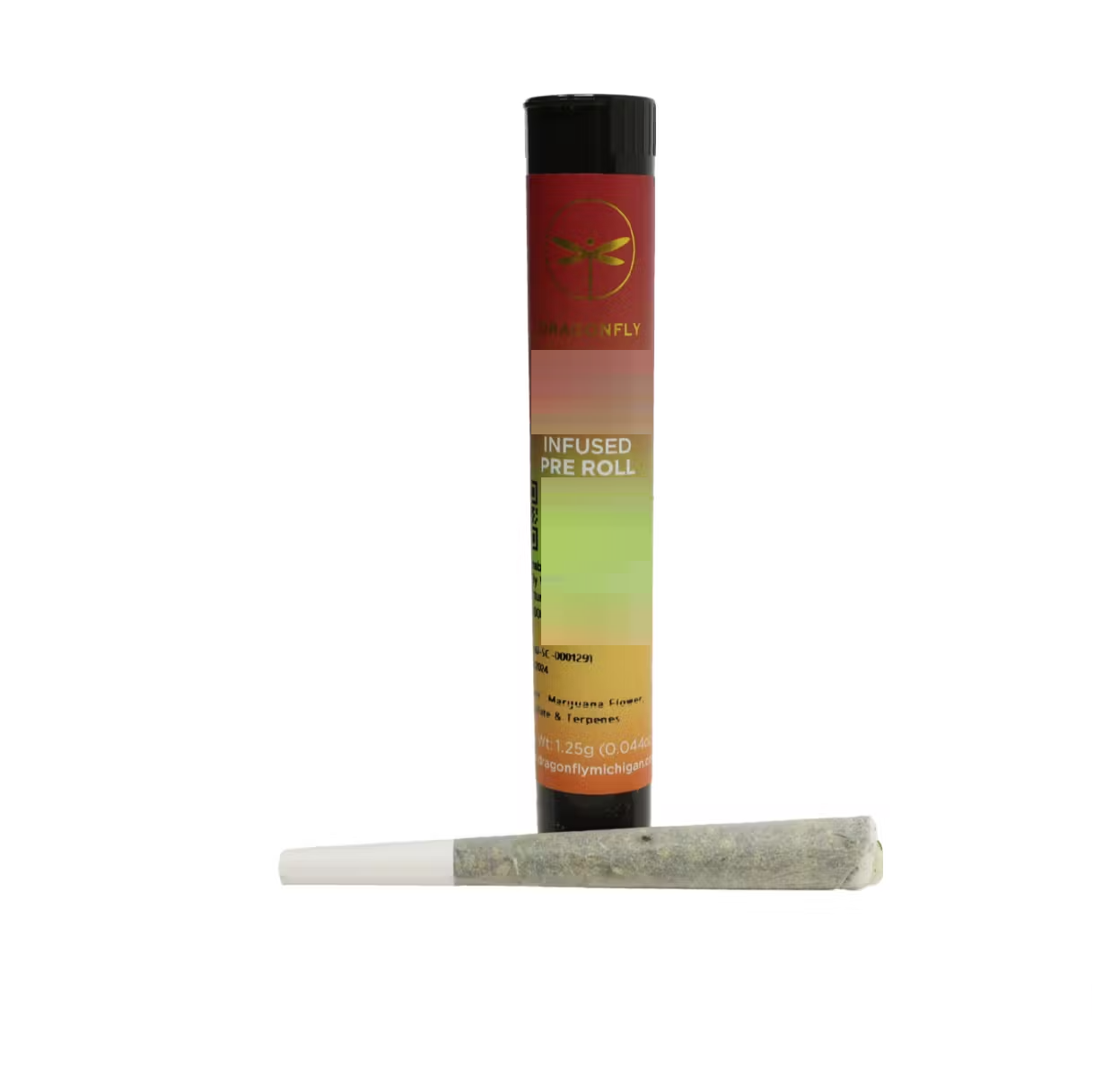 Photograph of product: DRAGONFLY | STRAWBERRY KIWI | INFUSED | PRE ROLL