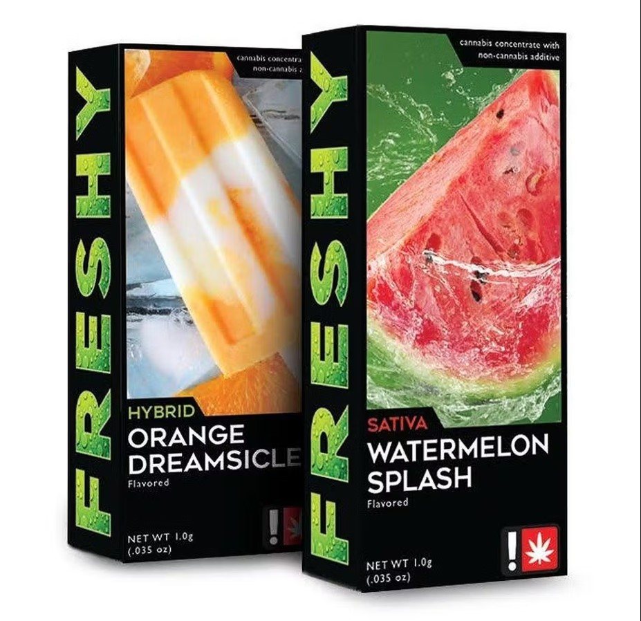 Photograph of product: Cartridge - 1g Flavored Freshy Live Resin - Cran Pom Punch - GREEN LEAF SPECIAL
