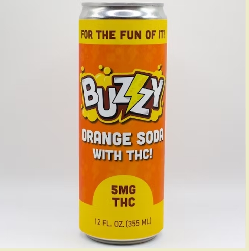 Photograph of Product: Buzzy | Orange Soda | 5mg
