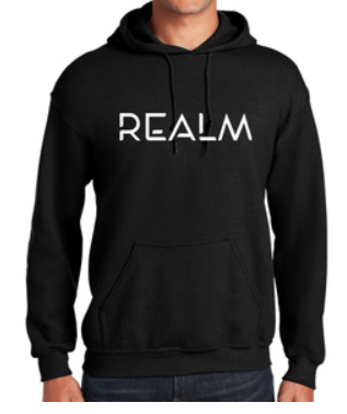Photograph of product: Realm | Hoodie I Glow in the Dark | Black | Small