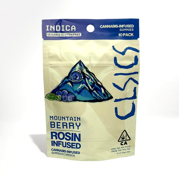 Photograph of product: Mountain Berry Live Rosin Gummies - Mountain Berry (I)
