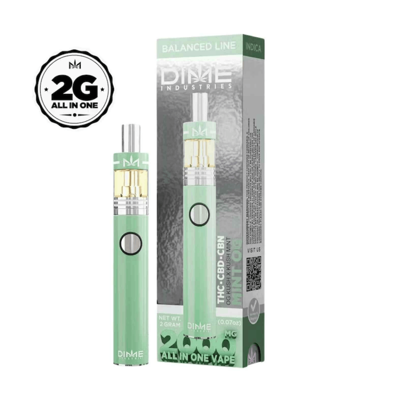 Photograph of product: Mint OG 2g Distillate Disposable