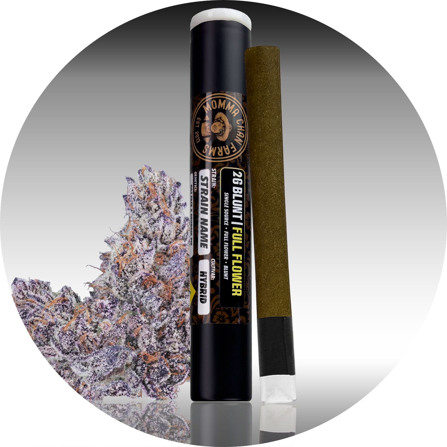 Photograph of Product: Momma Chan Farms - Crazy 88 Preroll Blunt 1g
