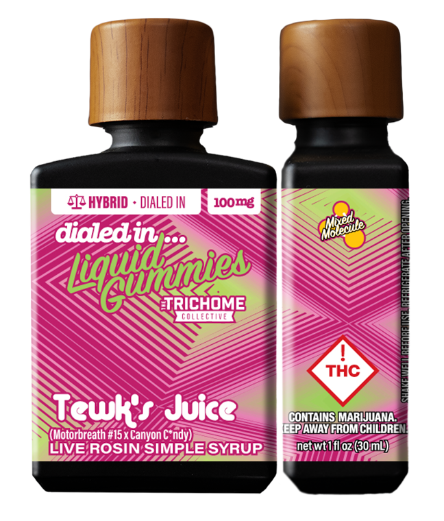 Photograph of product: Dialed In - Liquid Gummies - Brain Mintz (H) Single Source