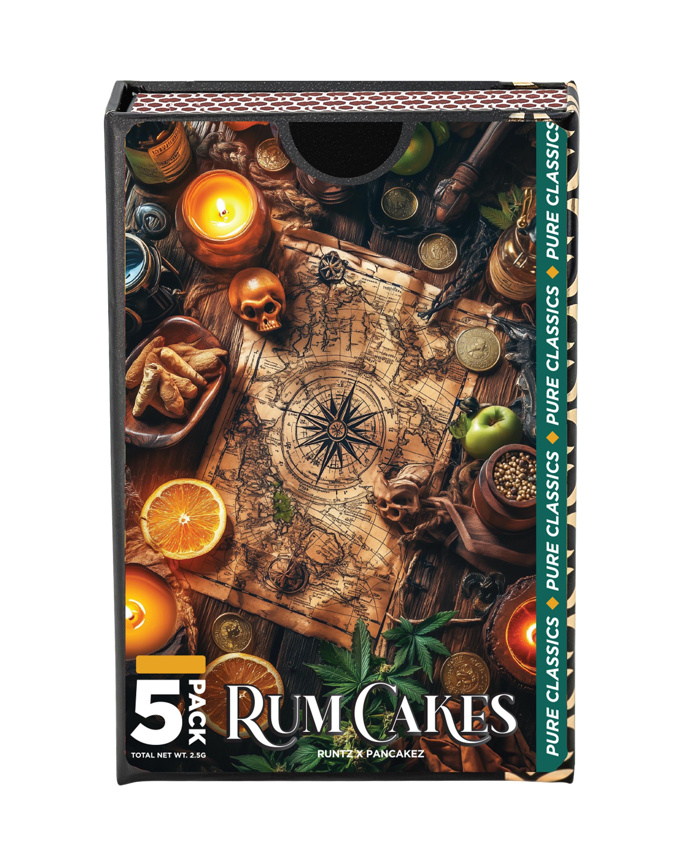 Photograph of product: Rum Cakes Prerolls 5 Pack by Goldkine