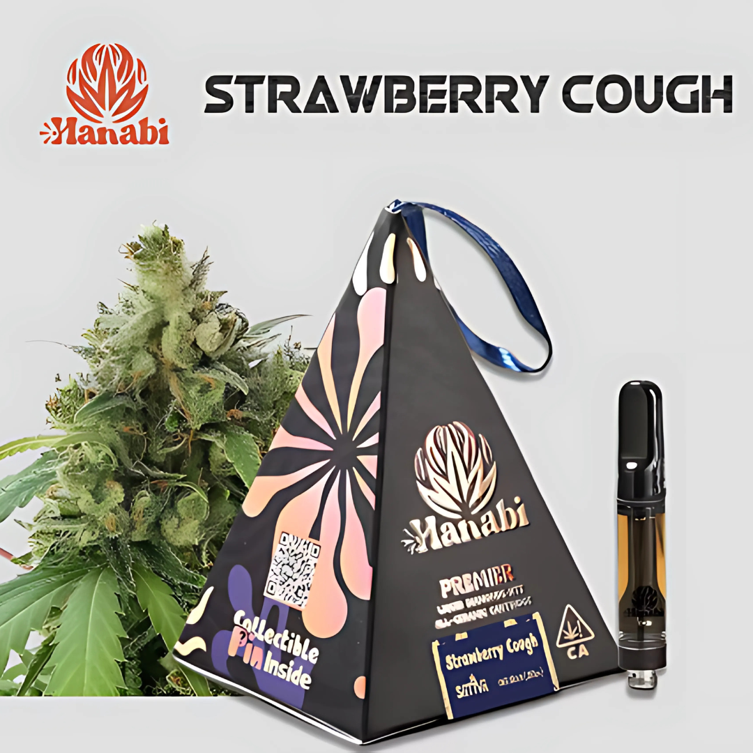 Photograph of Product: Hanabi - Strawberry Cough - Cart 1G LR Diamond Sativa