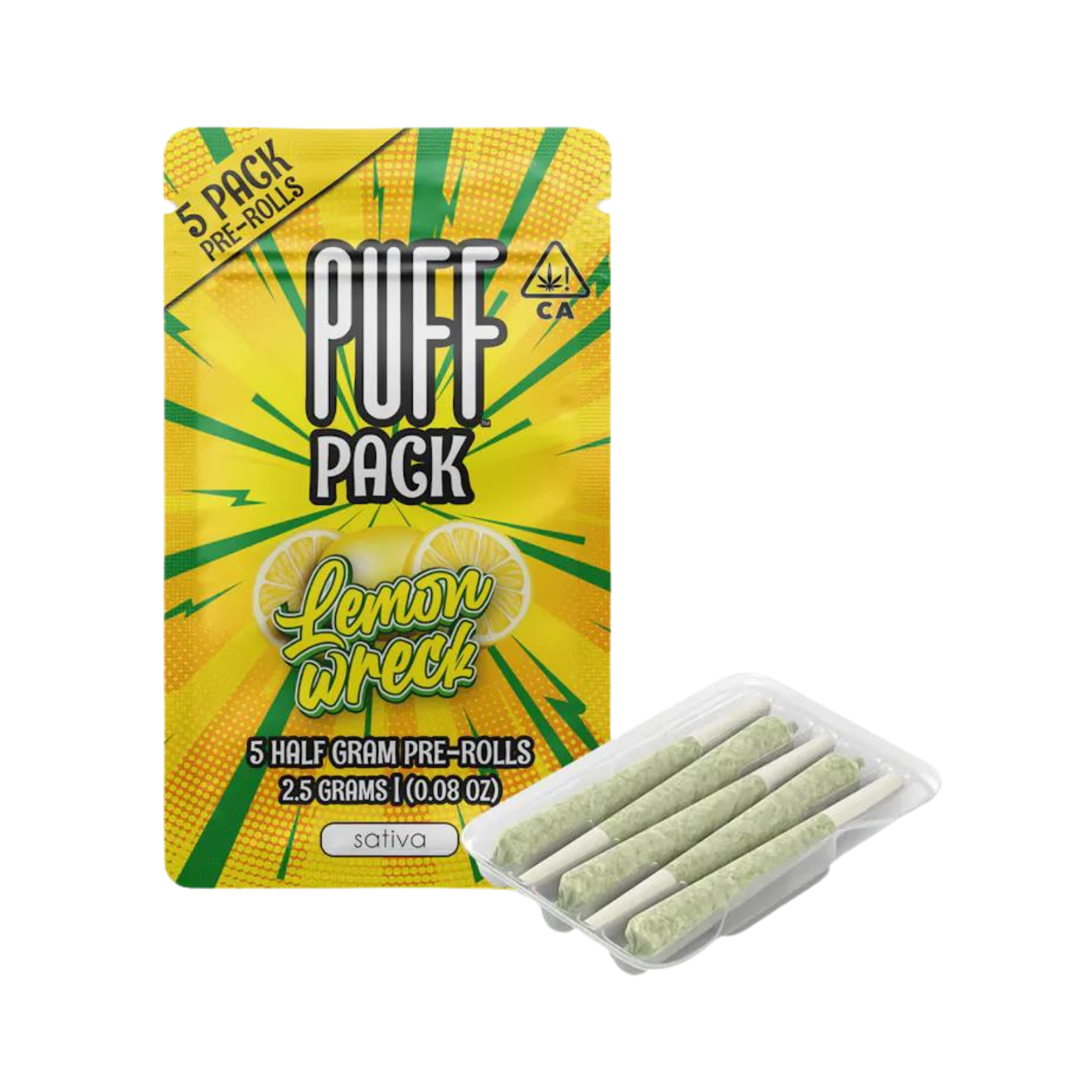 Photograph of product: LEMON WRECK 5PK PREROLLS
