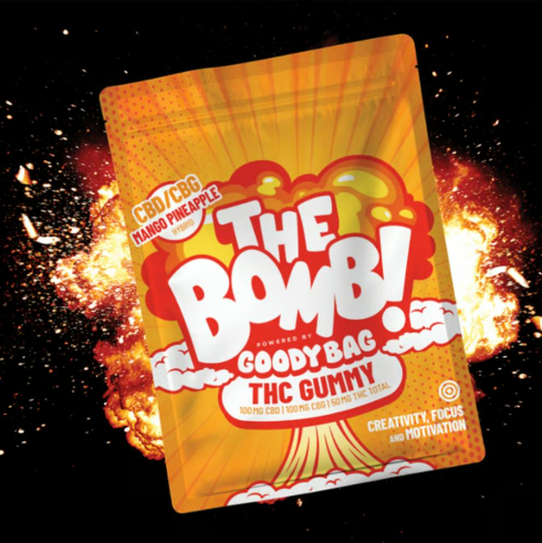 Photograph of product: Ratio Edible - Goody Bag - Mango Pineapple (H) - TH-oui:CBG:CBD 1:1:1 100mg (5pk)