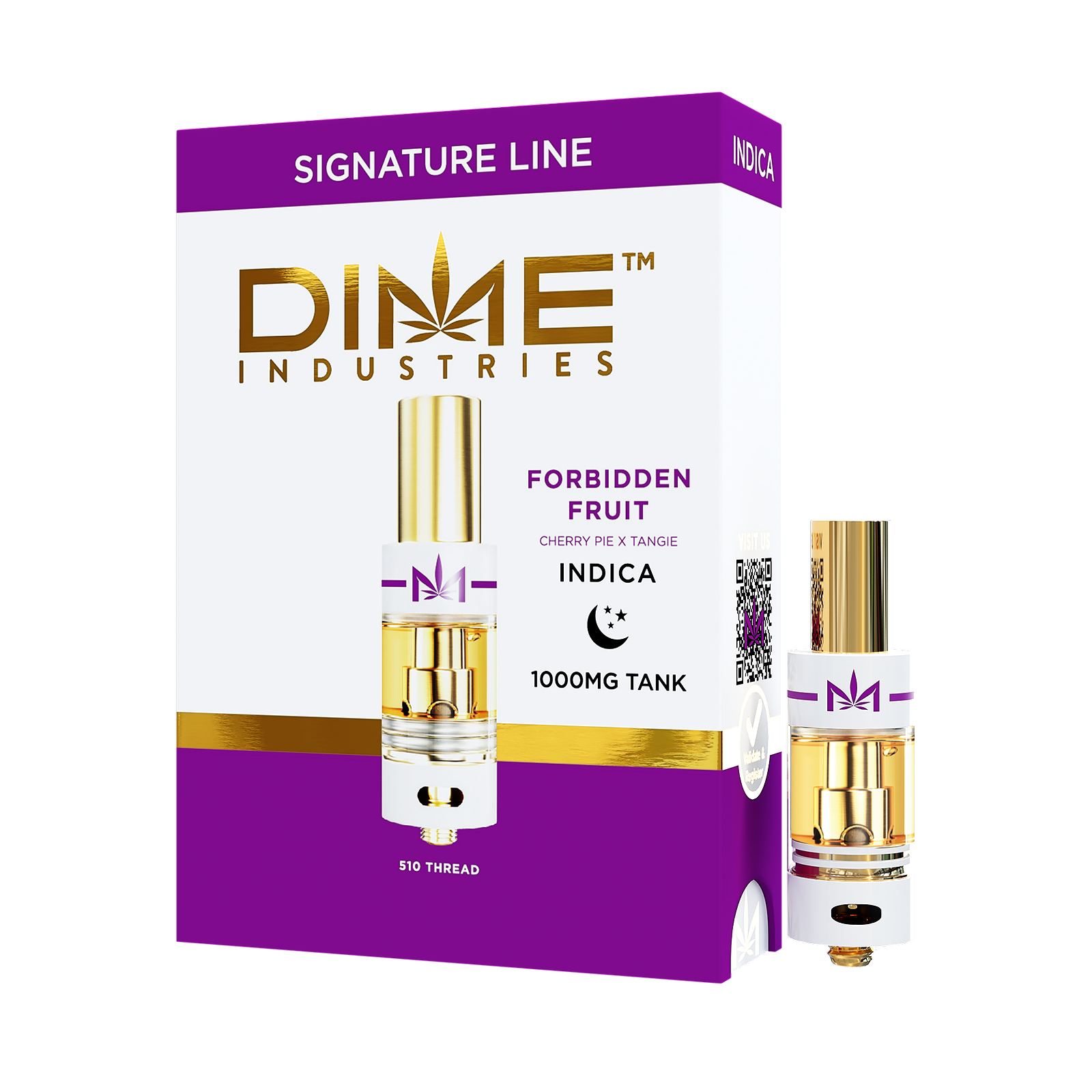 Photograph of product: Dime Industries - Forbidden Fruit - Cart 1G Blended Oui'd