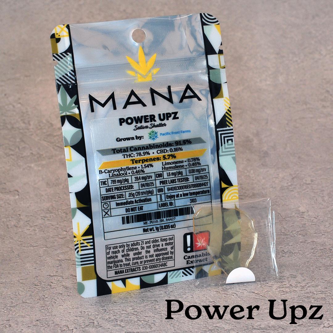 Photograph of product: Mana - Power Upz - 1g Shatter