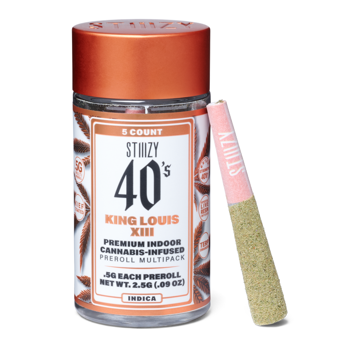 Photograph of product: KING LOUIS XIII [2.5G] 5PK INFUSED 40'S PREROLL