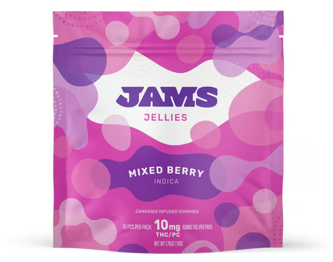 Photograph of product: Jams Jellies - Gummies - Mixed Berry 5ct (50mg)