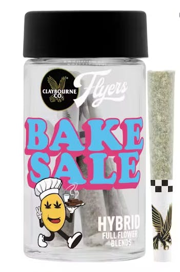 Photograph of product: Claybourne Co. - Bake Sale - 3.5G - Pre Roll Pack