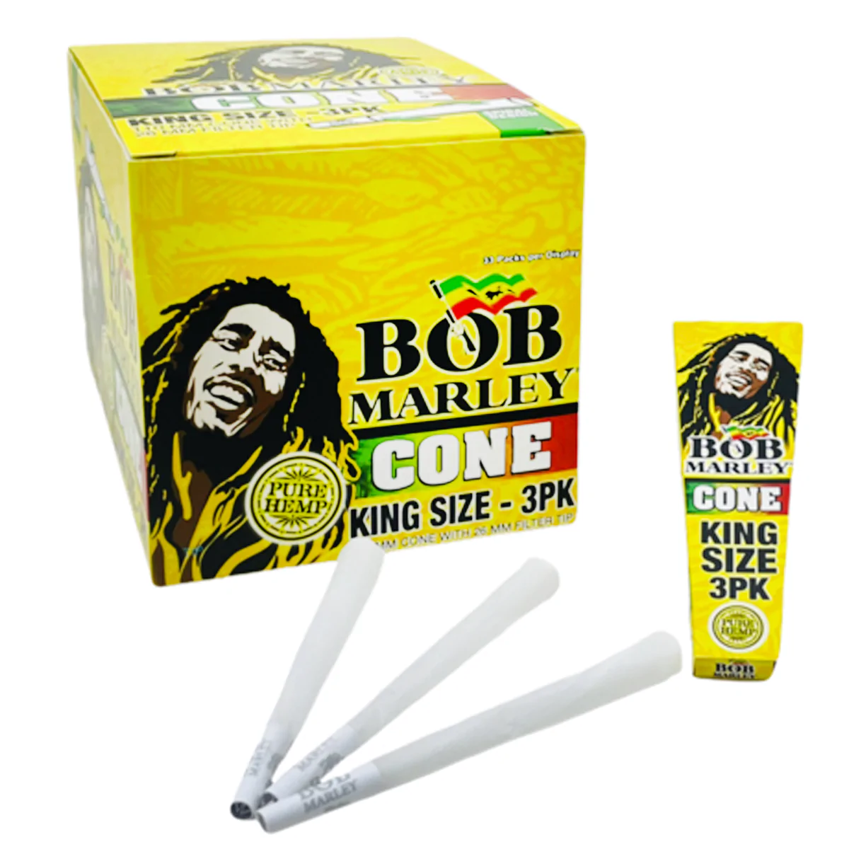 Photograph of product: Bob Marley - King Size Cones - 3pk