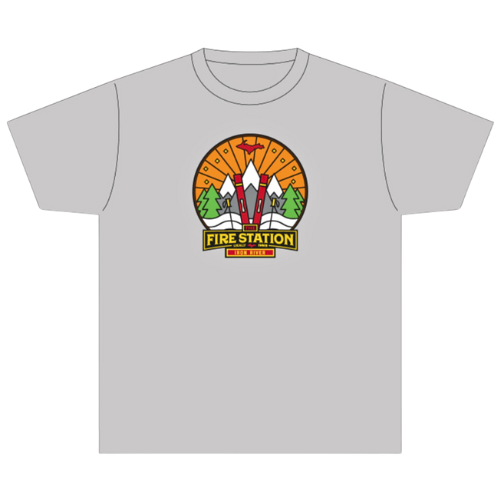 Photograph of product: TFS Apparel - Ski Grey T-Shirt 2XL