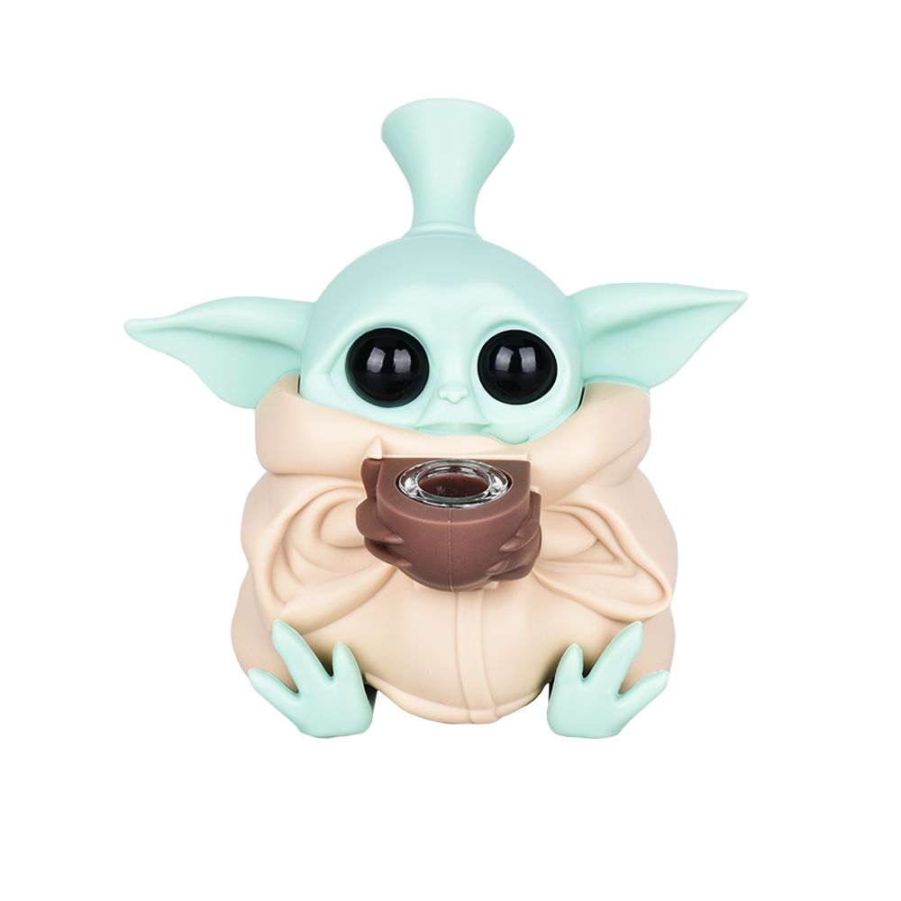 Photograph of product: Baby Space Goblin Silicone water pipe 4.5"