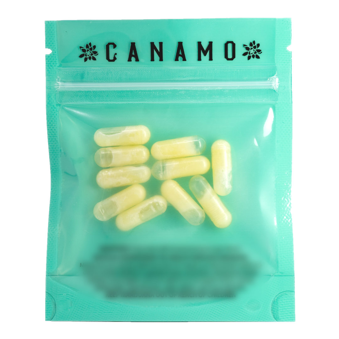 Photograph of product: Canamo Capsules 100mg - 1:1