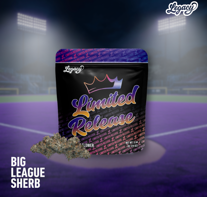 Photograph of product: Flower - Legacy - Big League Sherb (H) - 3.5g
