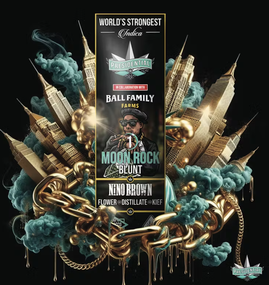Photograph of product: Presidential | Nino Brown - 1.5g Moon Rock Blunt
