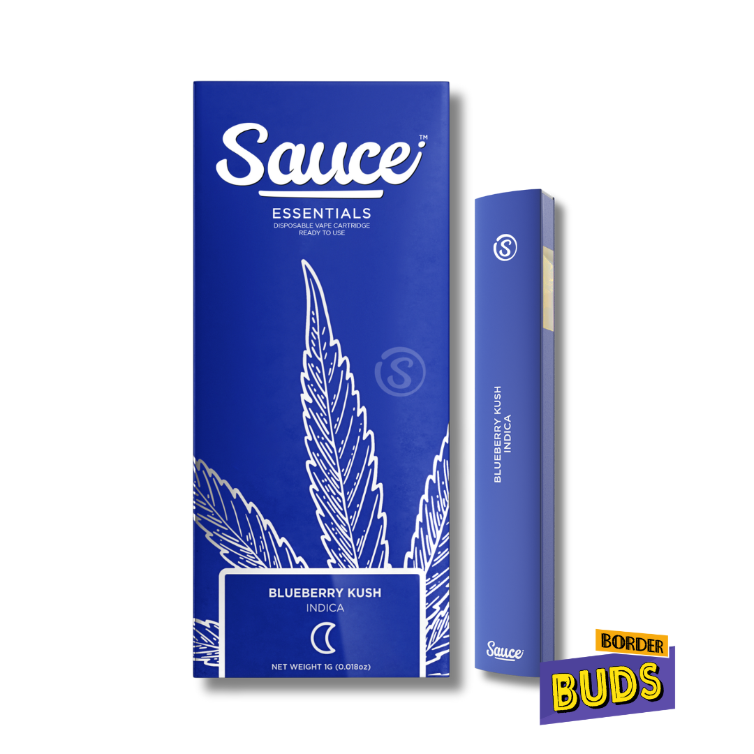 Photograph of product: Blueberry Kush | Sauce Essentials | 1g | Disposable
