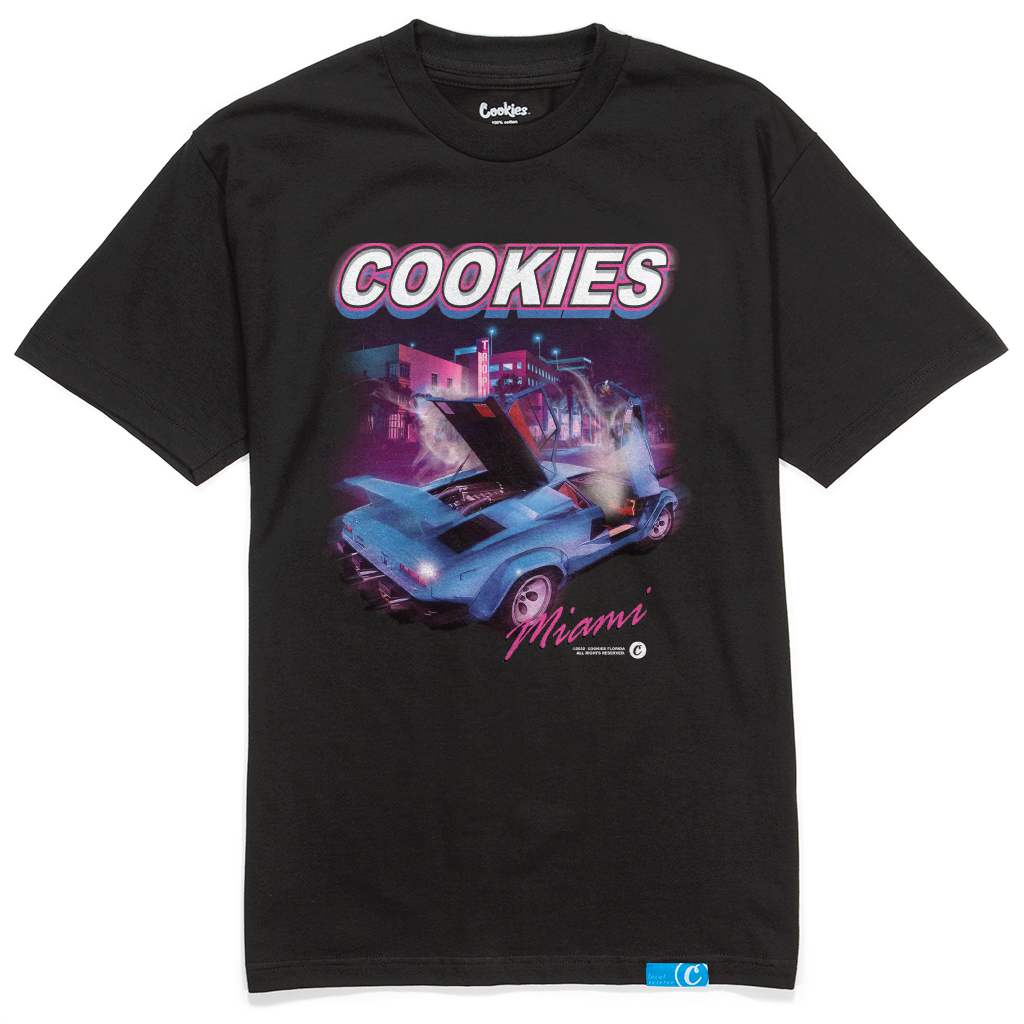 Photograph of product: Cookies - Ocean Drive - Tee - Black - XL