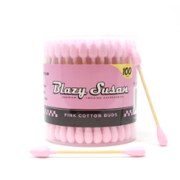 Photograph of product: Blazy Susan Pink Cotton Buds 100ct