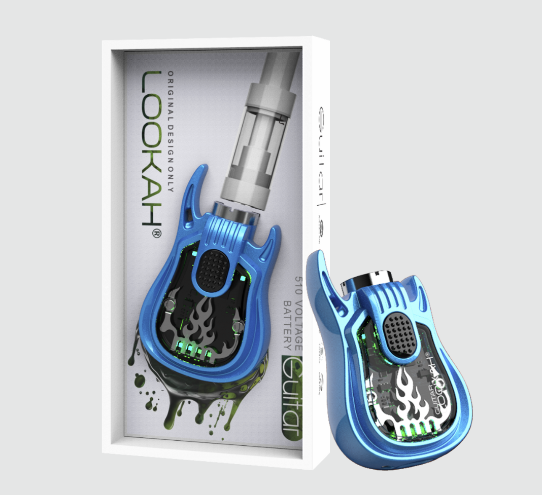 Photograph of product: Lookah Guitar 510 Thread Vape Battery - BLUE