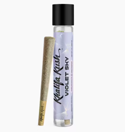 Photograph of product: KHALIFA KUSH - VIOLET SKY PRE-ROLL (1G) (IH)