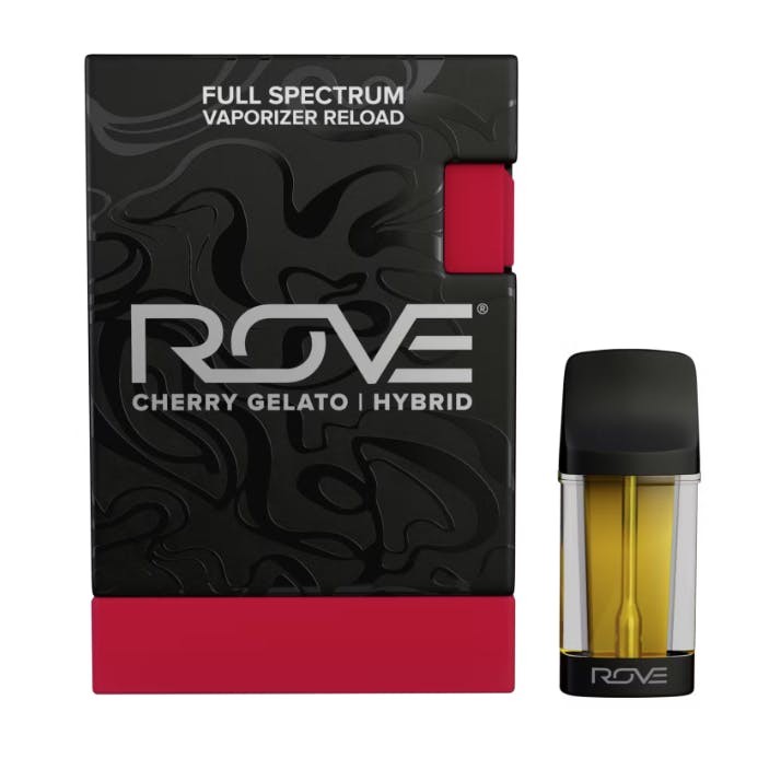 Photograph of product: Rove - Cherry Gelato Live Resin Diamonds - Vape Reload - 1g