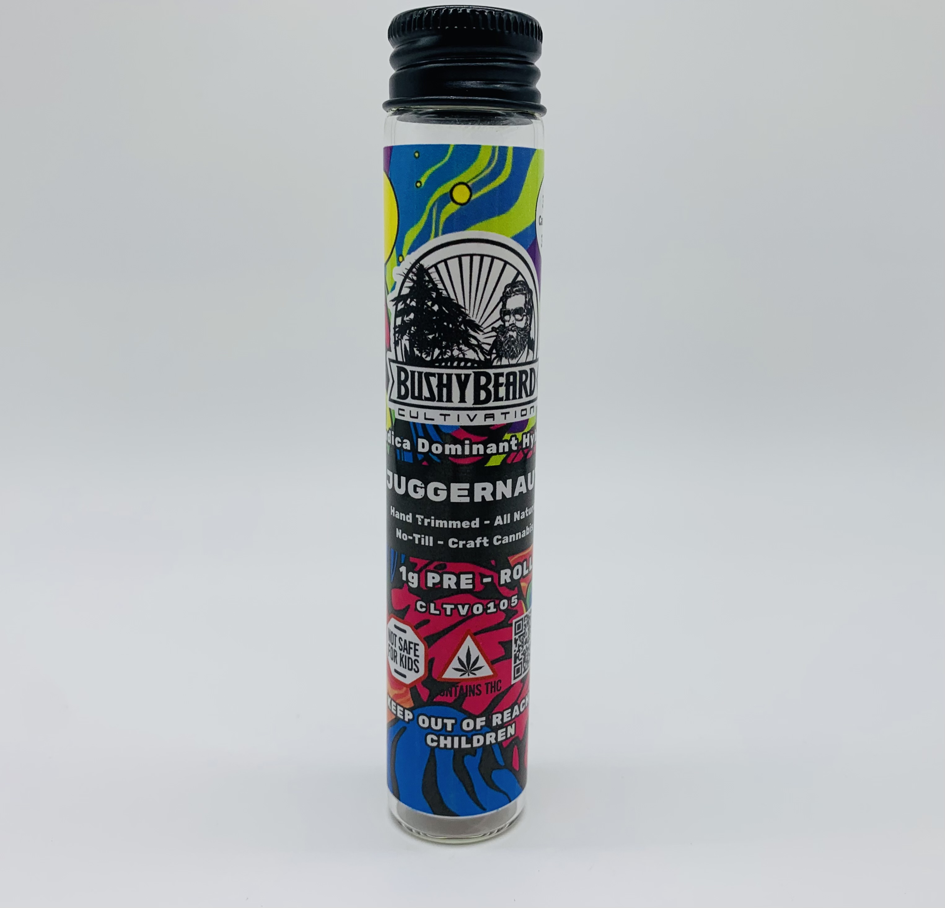 Photograph of Product: Bushy Beard | Juggernaut | Pre-Roll | 1g | 30.1% THC