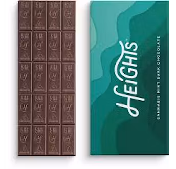 Photograph of product: Heights | 100mg TH-oui Oui'd Bar | Dark Chocolate Mint