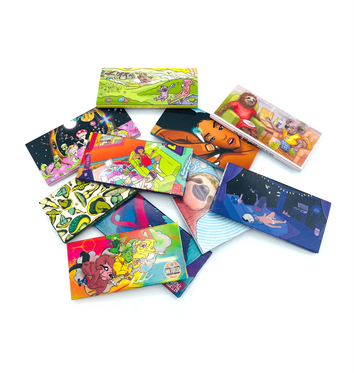 Photograph of product: ZZZ Rolling papers | Deady Flower | Slim Papers + Tips | King Size