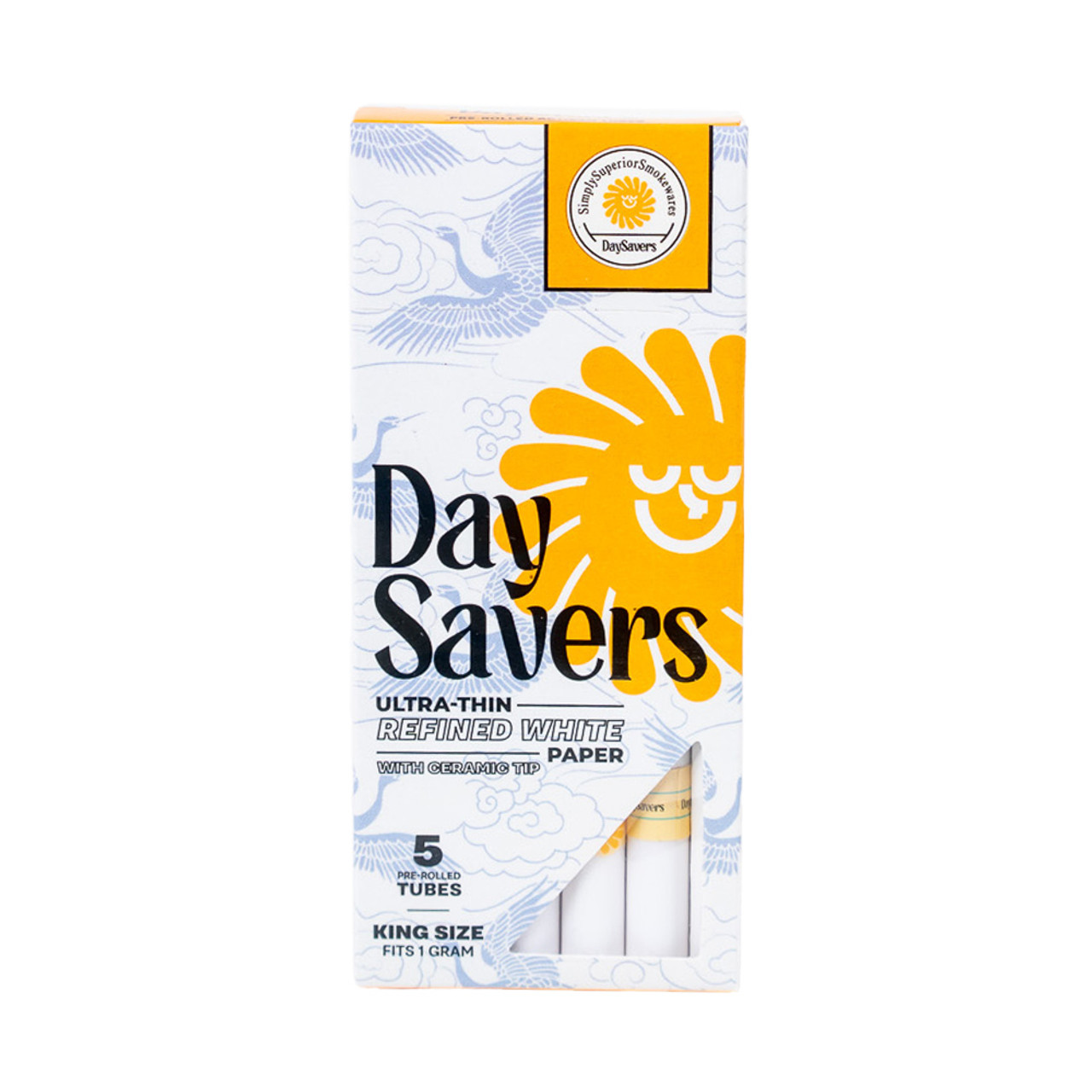Photograph of product: Daysavers - King Size Pre Rolled Tubes with Ceramic Filter Tips 5pk