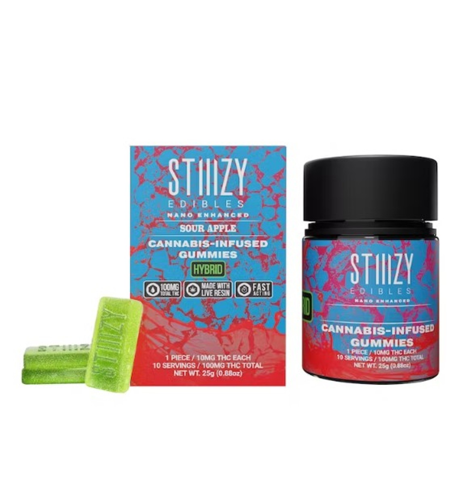 Photograph of product: Gummies | Sour Apple | 100mg