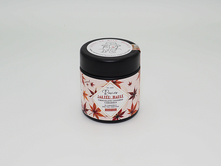 Photograph of product: Salted Maple Chocolate Caramels - 5mg (10ct.)