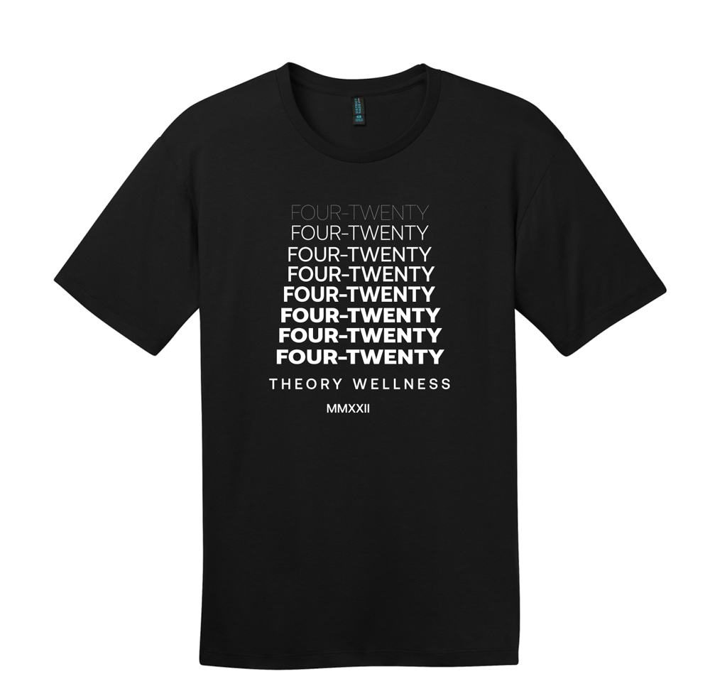 Photograph of product: Theory Wellness: T-Shirt - "420" (XS)