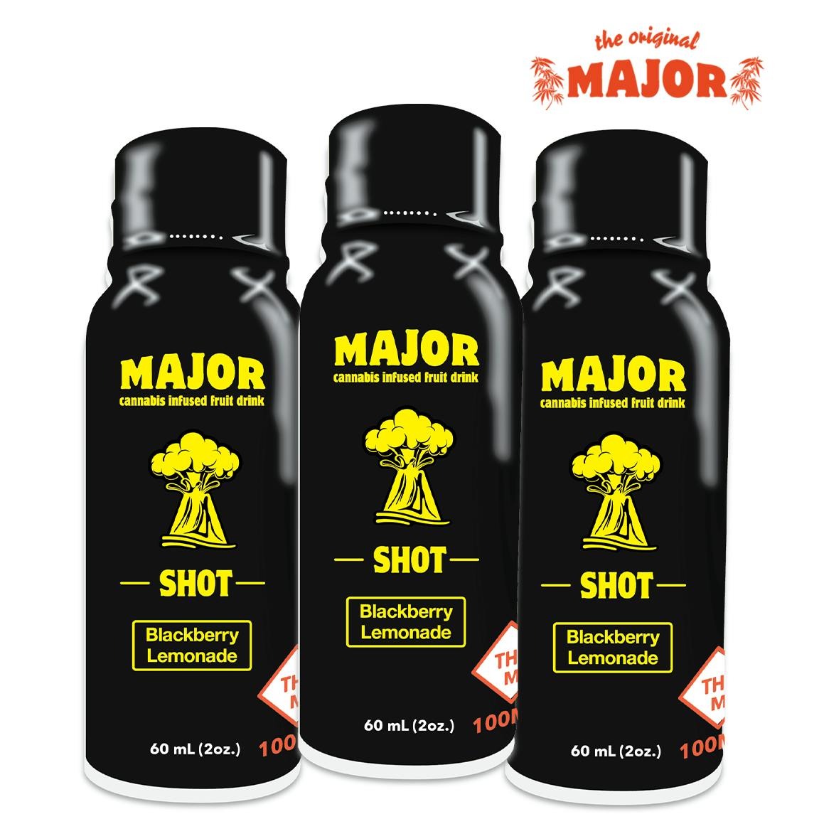Photograph of product: Major -  Infused Shot Drink - Blackberry Lemonade