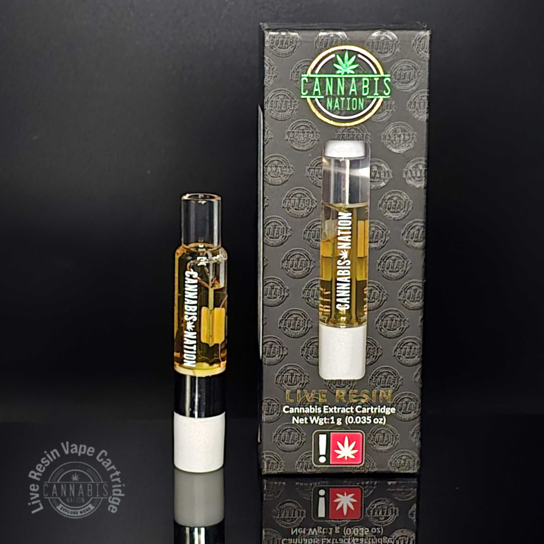 Photograph of product: Live Resin All Glass Cartridge | Wildflowers | 1g