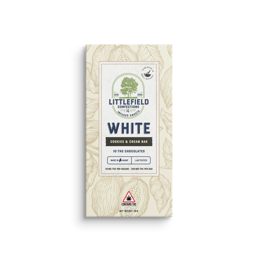 Photograph of product: LFC 300MG TH-oui White Bar - Cookies & Cream