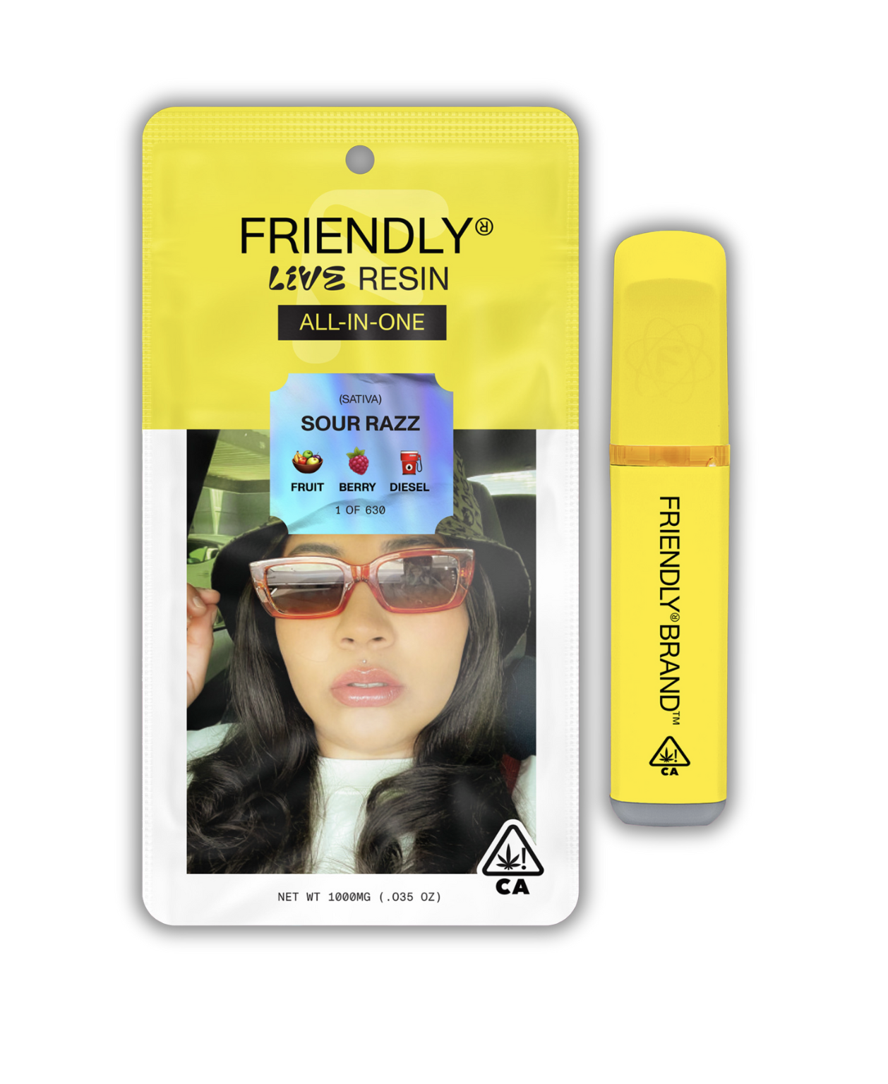 Photograph of product: Live Resin All-In-One | Sour Razz